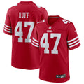 San Francisco 49ers Bryce Huff Scarlet Team Game Jersey
