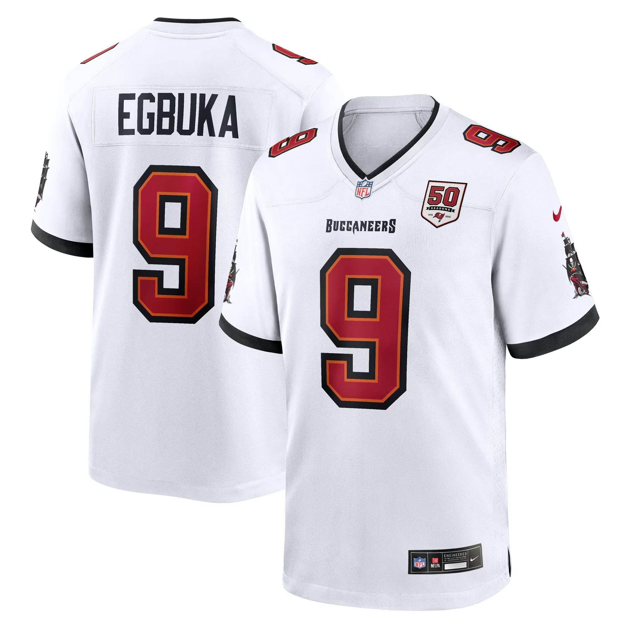 Tampa Bay Buccaneers Emeka Egbuka White White Game Jersey
