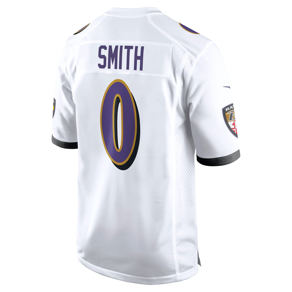 Baltimore Ravens Roquan Smith White Game Jersey