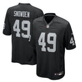 Las Vegas Raiders Charles Snowden Black Team Game Jersey
