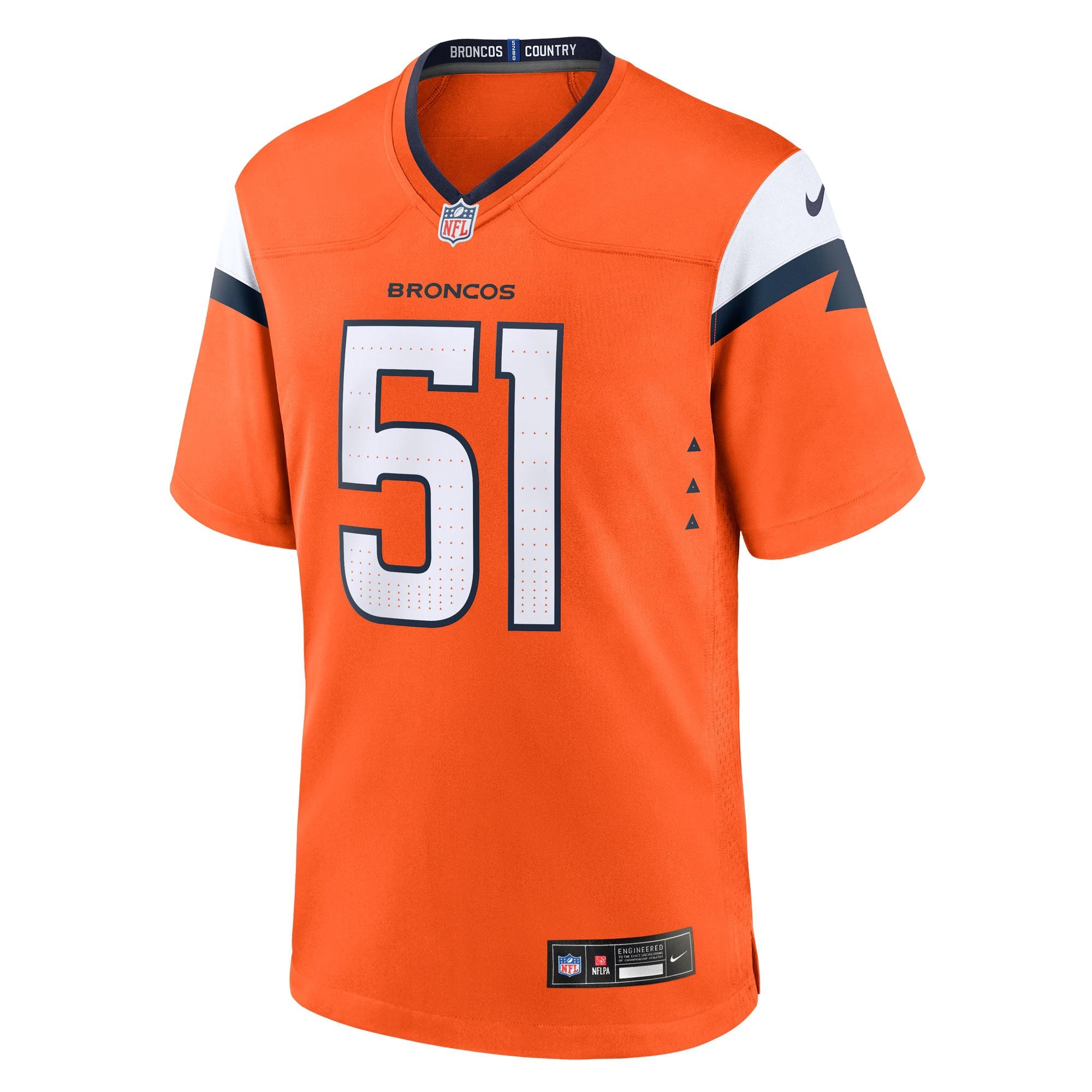 Denver Broncos Que Robinson Orange Team Game Jersey