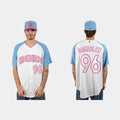 #96 FELIPE GONZALEZ MEXICO BASEBALL 2023 WORLD BASEBALL CLASSIC JERSEYC WHITE BLUE Stitches Baseball Jerseys
