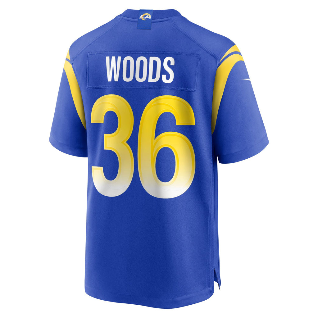 Los Angeles Rams Charles Woods Royal Game Jersey