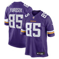 Minnesota Vikings Ben Yurosek Purple Team Game Jersey