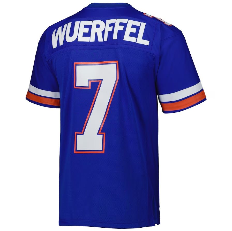 F.Gators #7 Danny Wuerffel 1996 Legacy Jersey - Royal American College Jerseys