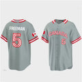 #5 Freddie Freeman Canada 2023 World Baseball Classic Jersey C Grey Stitches Baseball Jerseys