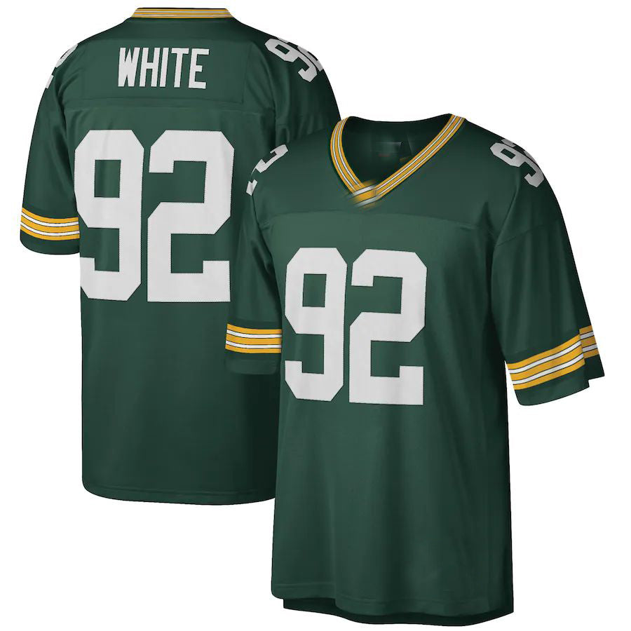 GB.Packers #92 Reggie White Green Big & Tall 1996 Retired Player Replica Jersey Stitched American Football Jerseys