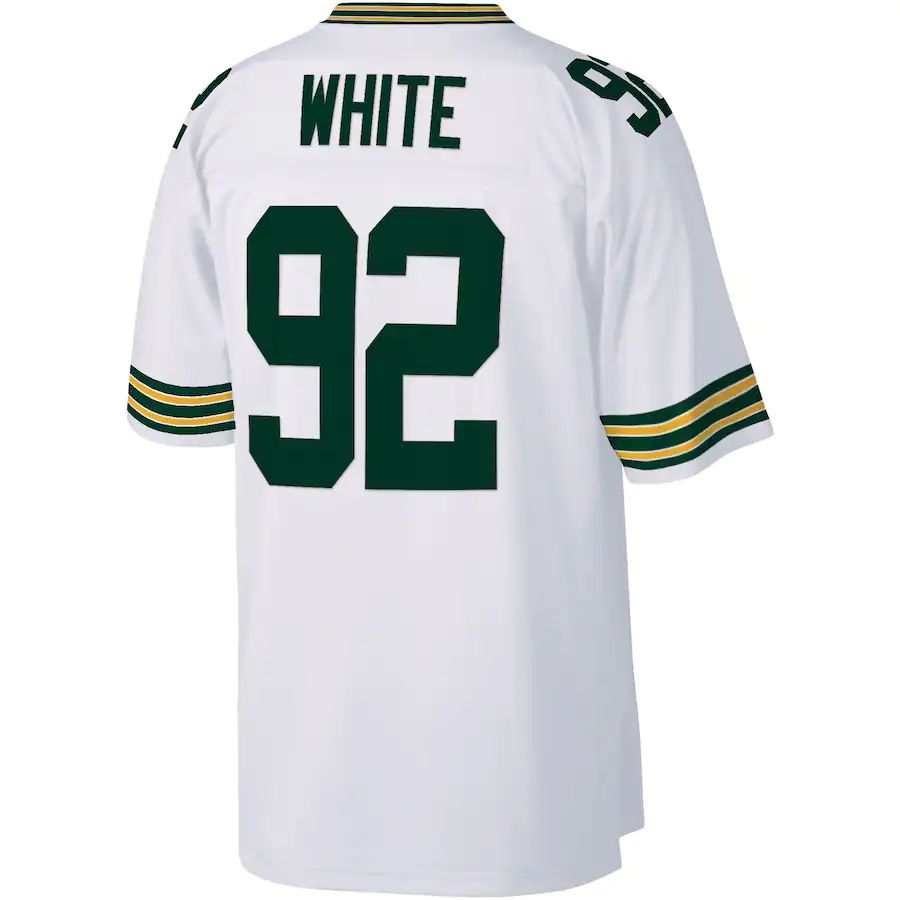 GB.Packers #92 Reggie White White 1996 Legacy Replica Jersey Stitched American Football Jerseys