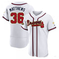 Atlanta Braves #36 Gary Matthews Gold White 2022 Program Jersey Stitches Baseball Jerseys