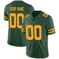 Custom GB.Packers Green Stitched Vapor Limited Football Jersey
