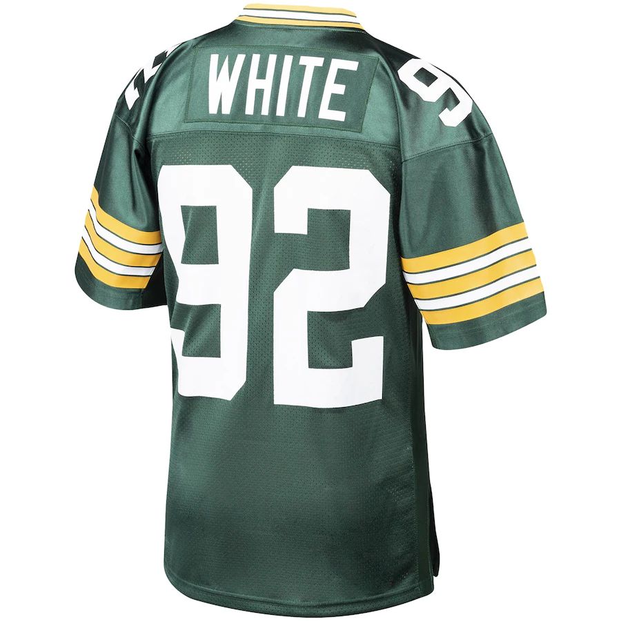 GB.Packers #92 Reggie White Green 1993 Authentic Throwback Retired Player Jersey Stitched American Football Jerseys