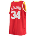 H.Rockets #34 Hakeem Olajuwon Big & Tall Hardwood Classics Jersey  Red Stitched American Basketball Jersey