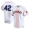 Houston Astros 2024 #42 Jackie Robinson Day Home Limited Jersey C White Stitches Baseball Jerseys