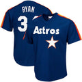 Houston Astros #34 Nolan Ryan Cooperstown Collection Big & Tall Mesh Batting Practice Jersey - Navy Baseball Stitched Jerseys