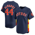 Houston Astros #44 Yordan Alvarez Alternate Limited Player Jersey Navy Stitched Baseball Jersey