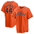 Houston Astros #44 Yordanlvarez Alternate Replica Player Jersey - Orange Stitched Baseball Jersey
