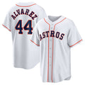 Houston Astros #44 Yordanlvarez Home Replica Player Jersey - White Stitched Baseball Jersey