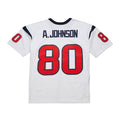 H.Texans #80 Andre Johnson White Legacy Replica American Football Jerseys