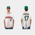 #17 ISAAC PAREDES MEXICO BASEBALL 2023 WORLD BASEBALL CLASSIC JERSEYC WHITE Stitches Baseball Jerseys