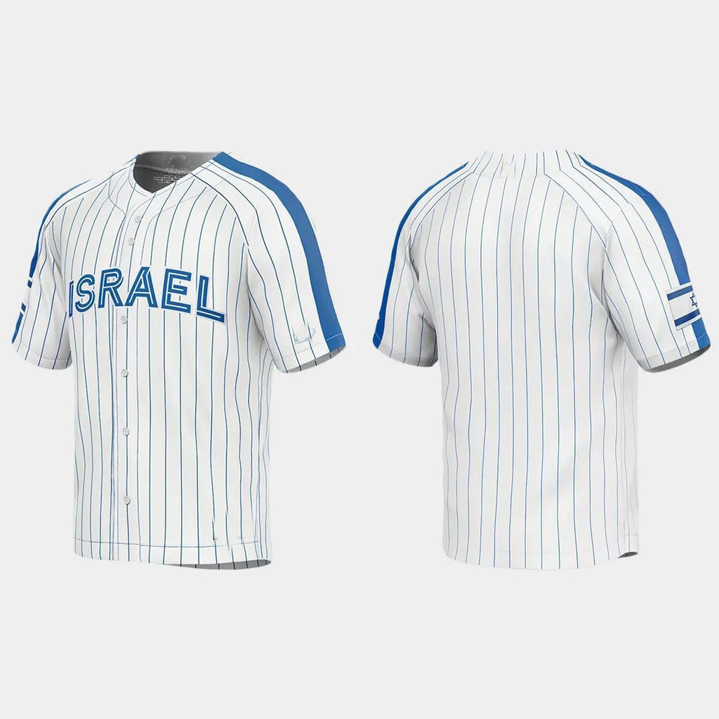 ISRAEL BASEBALL 2023 WORLD BASEBALL CLASSIC JERSEYC WHITE Stitches Baseball Jerseys
