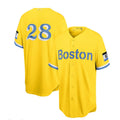 Boston Red Sox #28 J.D. Martinez City Connect Replica Player Jersey - Gold Baseball Jerseys