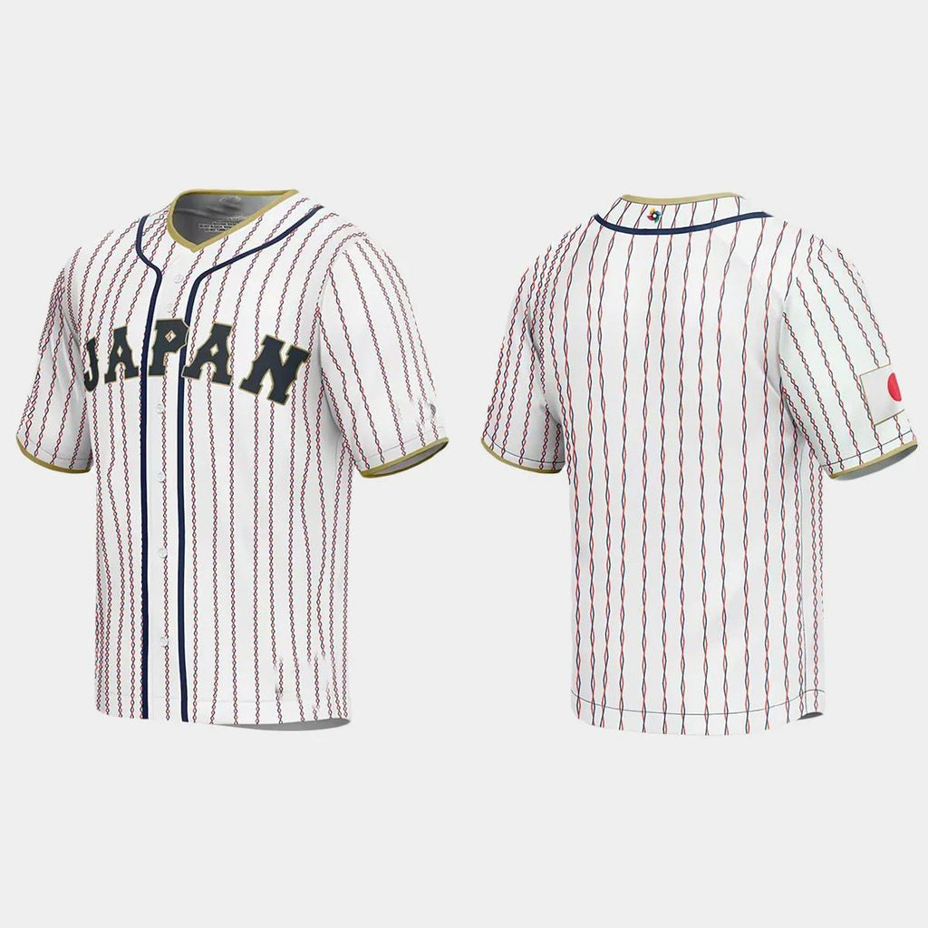 JAPAN BASEBALL 2023 WORLD BASEBALL CLASSIC JERSEYC WHITE Stitches Baseball Jerseys