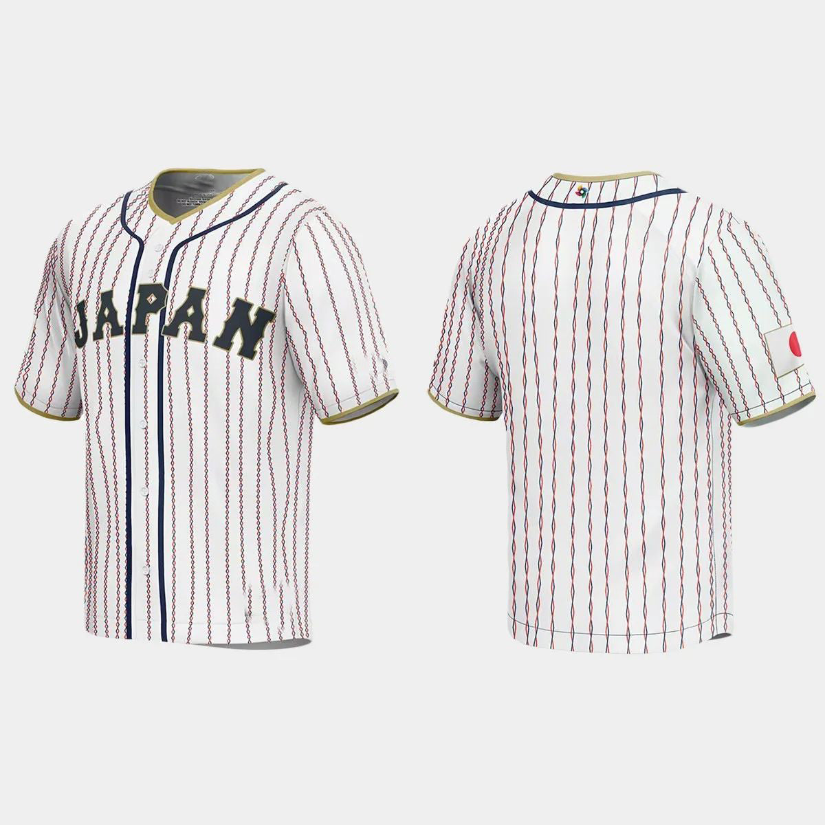 JAPAN BASEBALL 2023 WORLD BASEBALL CLASSIC JERSEYC WHITE Stitches Baseball Jerseys