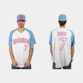 #7 JULIO URIAS MEXICO BASEBALL 2023 WORLD BASEBALL CLASSIC JERSEYC WHITE BLUE Stitches Baseball Jerseys