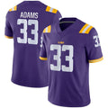 L.Tigers #33 Jamal Adams Game Jersey Purple Football Jersey Stitched American College Jerseys