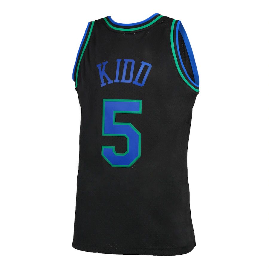 D.Mavericks #5 Jason Kidd 1994-95 Hardwood Classics Reload 2.0 Swingman Jersey Black Stitched American Basketball Jersey