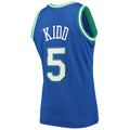 D.Mavericks #5 Jason Kidd 1994-95 Hardwood Classics Swingman Player Jersey Blue Stitched American Basketball Jersey