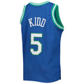 D.Mavericks #5 Jason Kidd 1994-95 Hardwood Classics Swingman Jersey Blue Stitched American Basketball Jersey