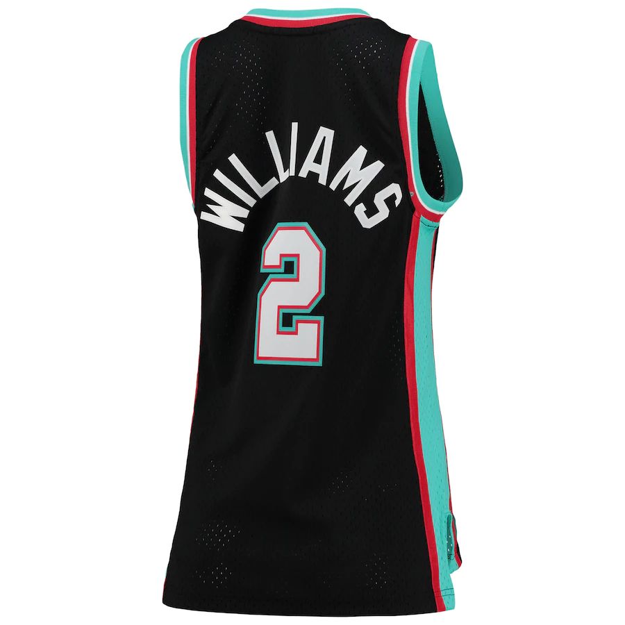 M.Grizzlies #2 Jason Williams Hardwood Classics Swingman Jersey Black Stitched American Basketball Jersey