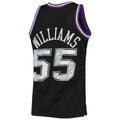 S.Kings #55 Jason Williams 1996-97 Hardwood Classics  75th Anniversary Diamond Swingman Jersey Black Stitched American Basketball Jersey