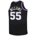 S.Kings #55 Jason Williams Big & Tall 2000-01 Hardwood Classics Swingman Jersey Black Stitched American Basketball Jersey