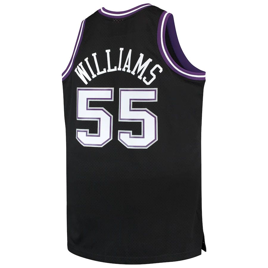 S.Kings #55 Jason Williams Big & Tall 2000-01 Hardwood Classics Swingman Jersey Black Stitched American Basketball Jersey