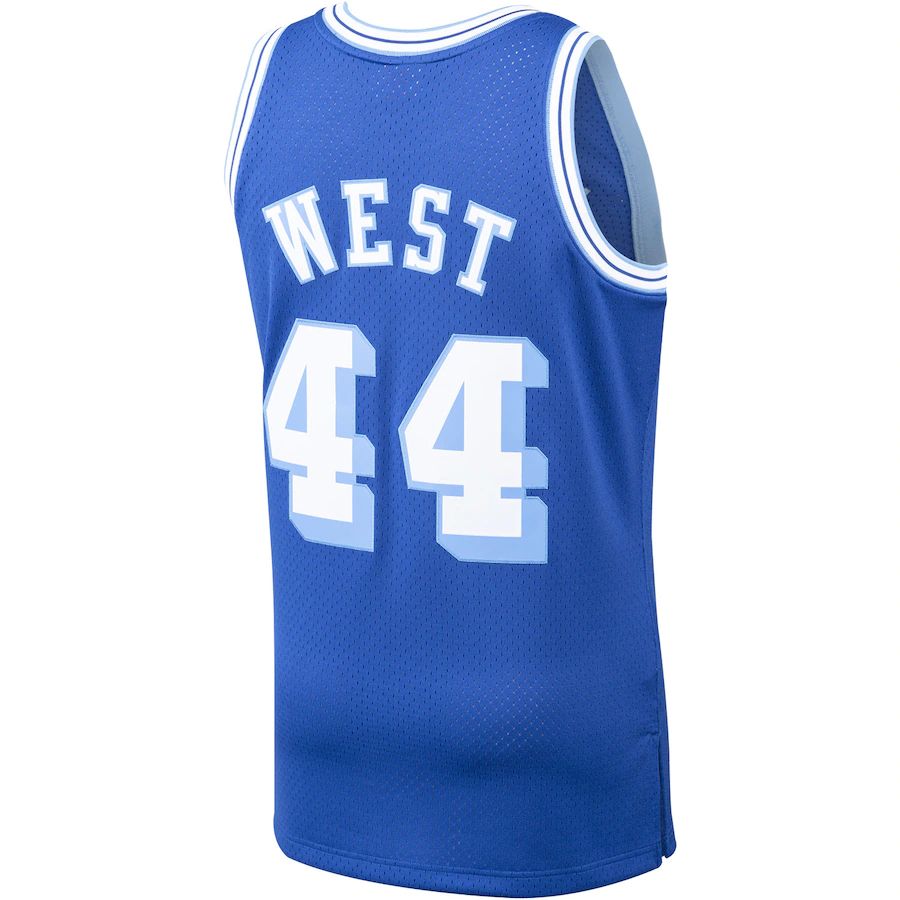 LA.Lakers #44 Jerry West Hardwood Classics 1960-61 Swingman Jersey Royal Stitched American Basketball Jersey