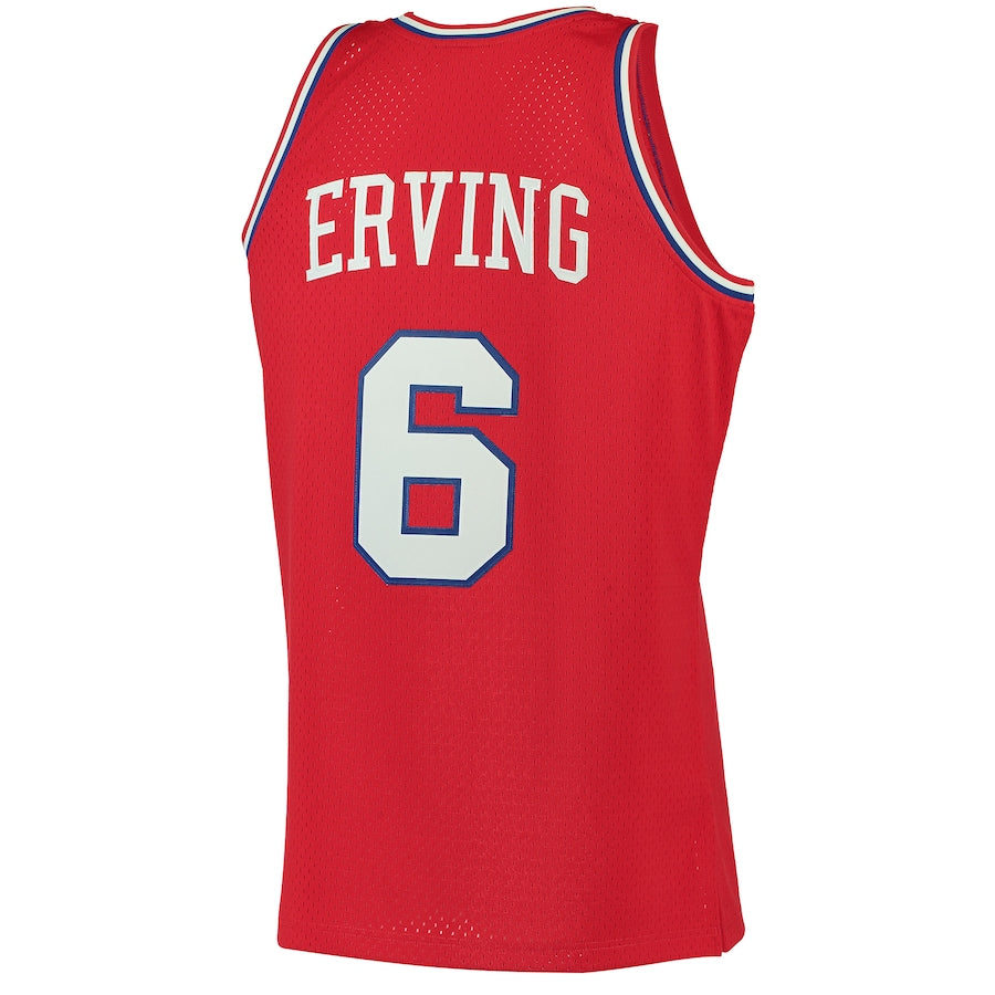 PH.76ers #6 Julius Erving 1982-83 Hardwood Classics Swingman Jersey Red Stitched American Basketball Jersey