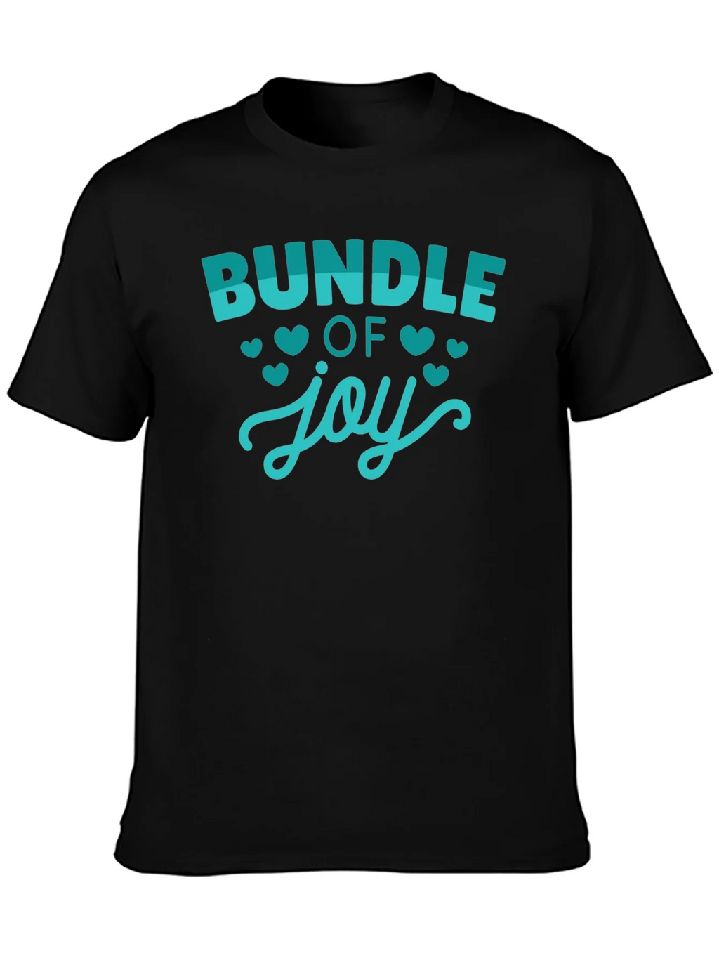 Bundle of Joy Graphic Tee - Black Cotton T-Shirt