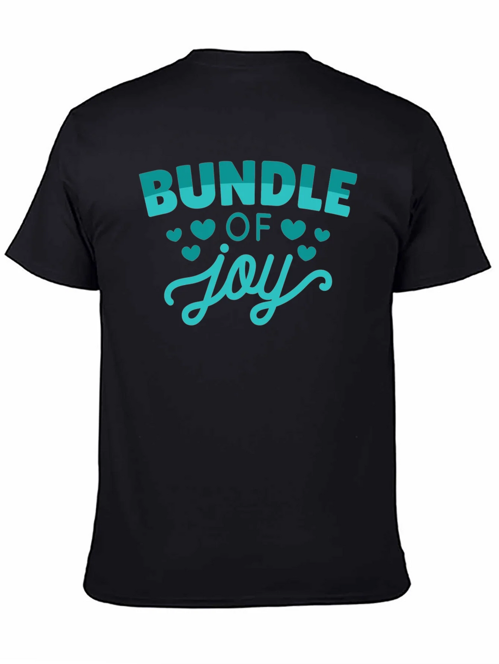 Bundle of Joy Graphic Tee - Black Cotton T-Shirt
