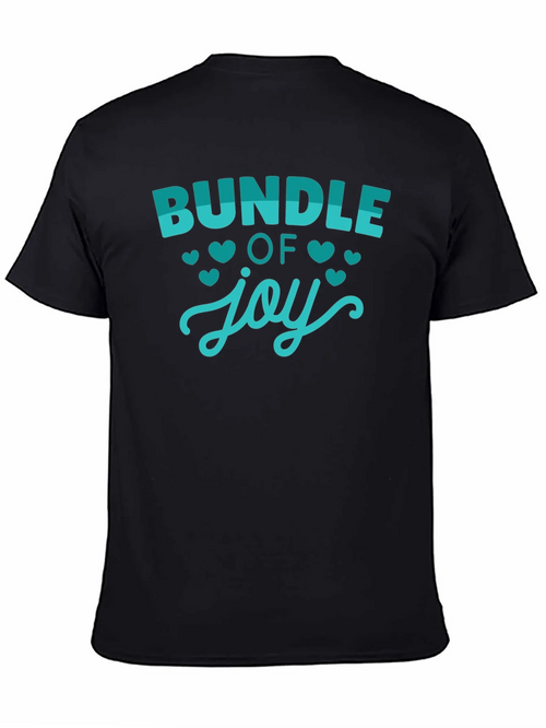 Bundle of Joy Graphic Tee - Black Cotton T-Shirt