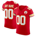 Custom KC. Chiefs Red Scarlet Vapor F.U.S.E. Elite Jersey Stitched American Football Jerseys