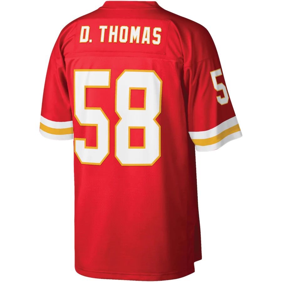 KC.Chiefs #58 Derrick Thomas Red 1994 Legacy Replica Jersey Stitched American Football Jerseys