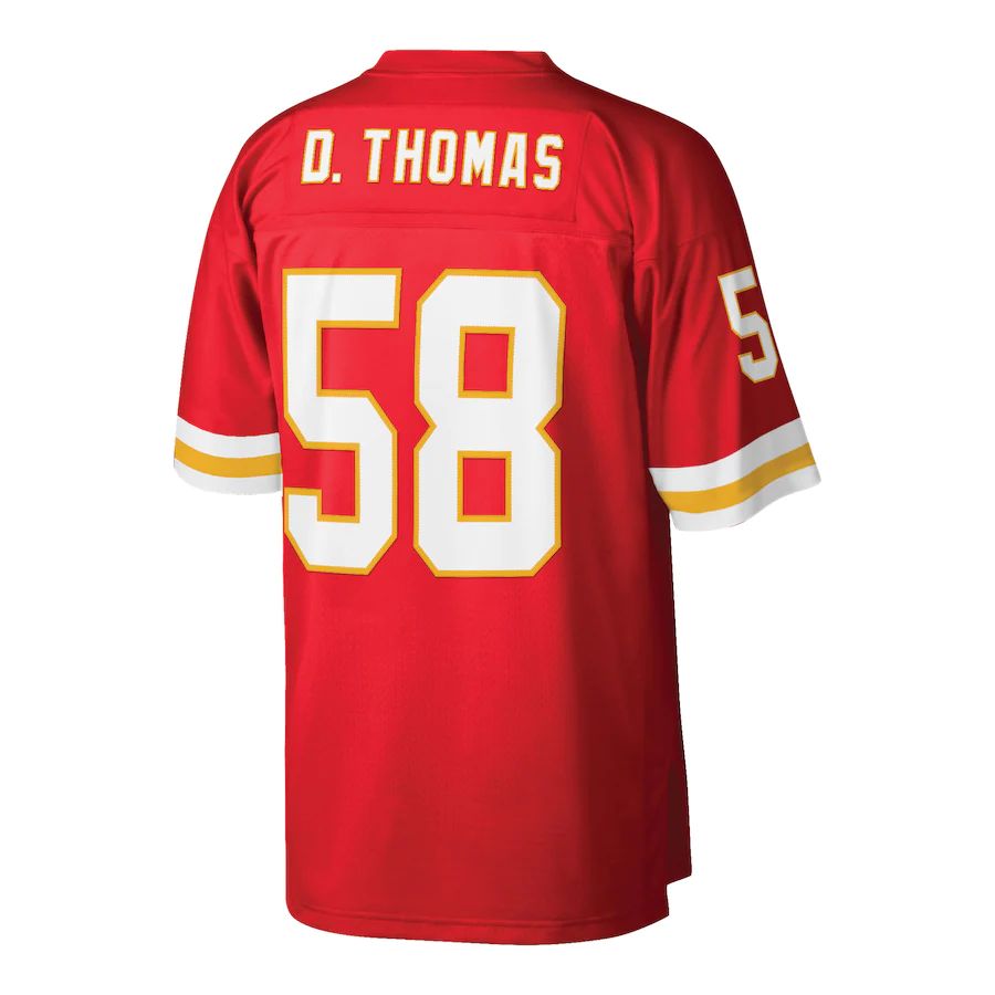 KC.Chiefs #58 Derrick Thomas Red Retired Player Legacy Replica Jersey Stitched American Football Jerseys