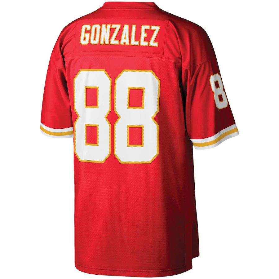 KC.Chiefs #88 Tony Gonzalez Red 2004 Legacy Replica Jersey Stitched American Football Jerseys