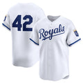 Kansas City Royals 2024 #42 Jackie Robinson Day Home Limited Jersey C White Stitches Baseball Jerseys