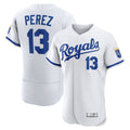 Kansas City Royals #13 Salvador Prez White 2022 Home Authentic Player Jersey Baseball Jerseys