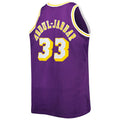 LA.Lakers #33 Kareem Abdul-Jabbar Big & Tall Hardwood Classics 1983-84 Swingman Jersey Purple Stitched American Basketball Jersey