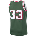 M.Bucks #33 Kareem Abdul-Jabbar 1970-71 Hardwood Classics Swingman Jersey Hunter Green Stitched American Basketball Jersey