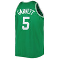 B.Celtics #5 Kevin Garnett Big & Tall Hardwood Classics 2007-08 Swingman Jersey Kelly Green Stitched American Basketball Jersey